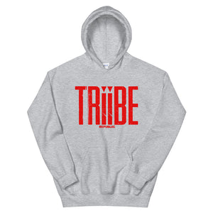 Grey/Red Unisex TRiiBE Hoodie