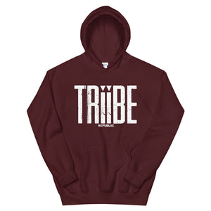 Maroon/White Unisex TRiiBE Hoodie