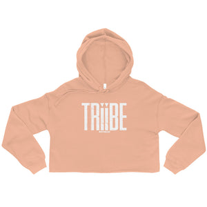 Peach/White Crop TRiiBE Hoodie