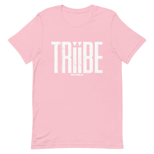 TRiiBE Pink/White Short-Sleeve Unisex T-Shirt