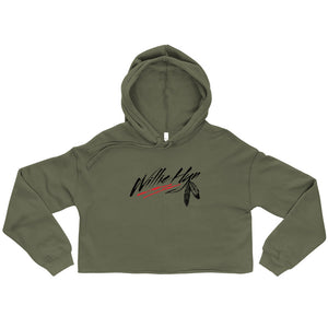 Military Green Crop Willie HyN Hoodie