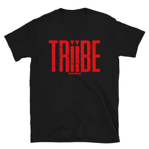 TRiiBE Black/Red Short-Sleeve Unisex T-Shirt