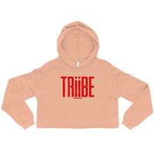 Load image into Gallery viewer, Black/Red Crop TRiiBE Hoodie