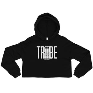 Black/White Crop TRiiBE Hoodie