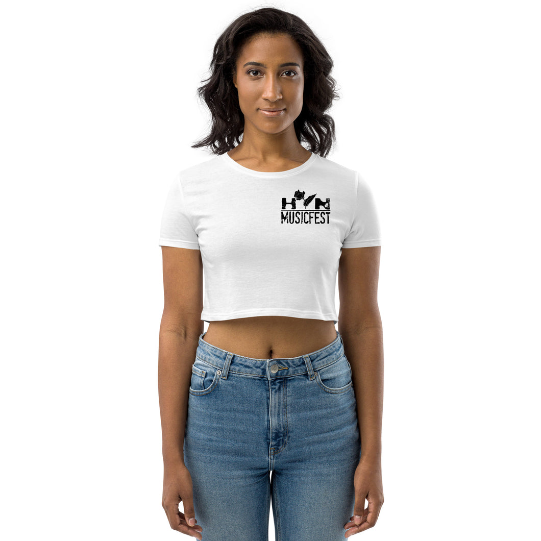 HyN Music Fest White Crop Top